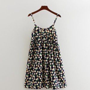 NEW!  One Size Fits Most Lemon Printed Sundress